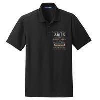 As An Aries I Have Three Sides Dry Zone Grid Polo