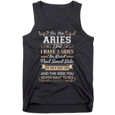 As An Aries I Have Three Sides Tank Top