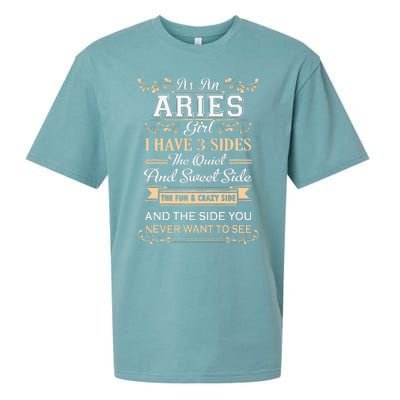 As An Aries I Have Three Sides Sueded Cloud Jersey T-Shirt