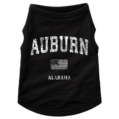 Auburn Alabama Al Vintage American Flag Doggie Tank