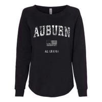 Auburn Alabama Al Vintage American Flag Womens California Wash Sweatshirt