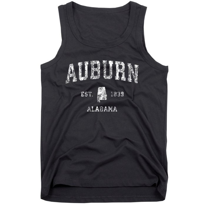 Auburn Alabama Al Vintage Athletic Sports Design Tank Top