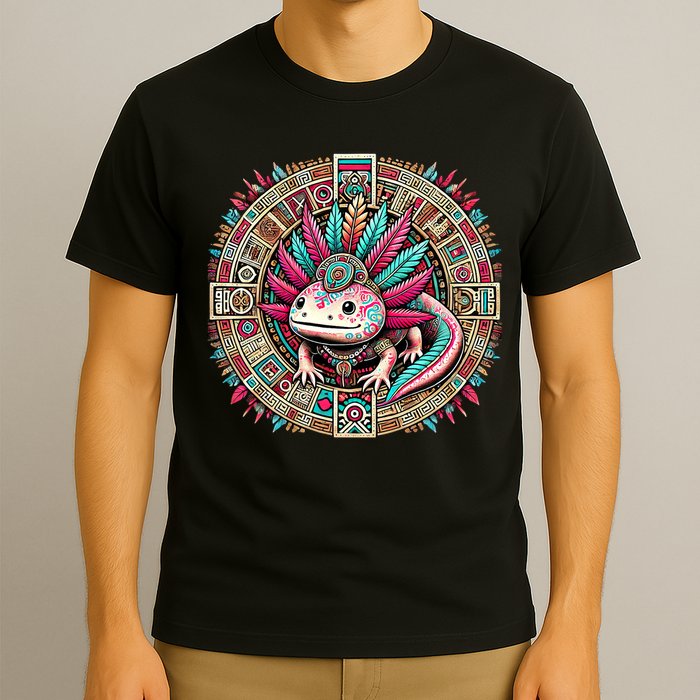Aztec Axolotl Art Mexican T-Shirt