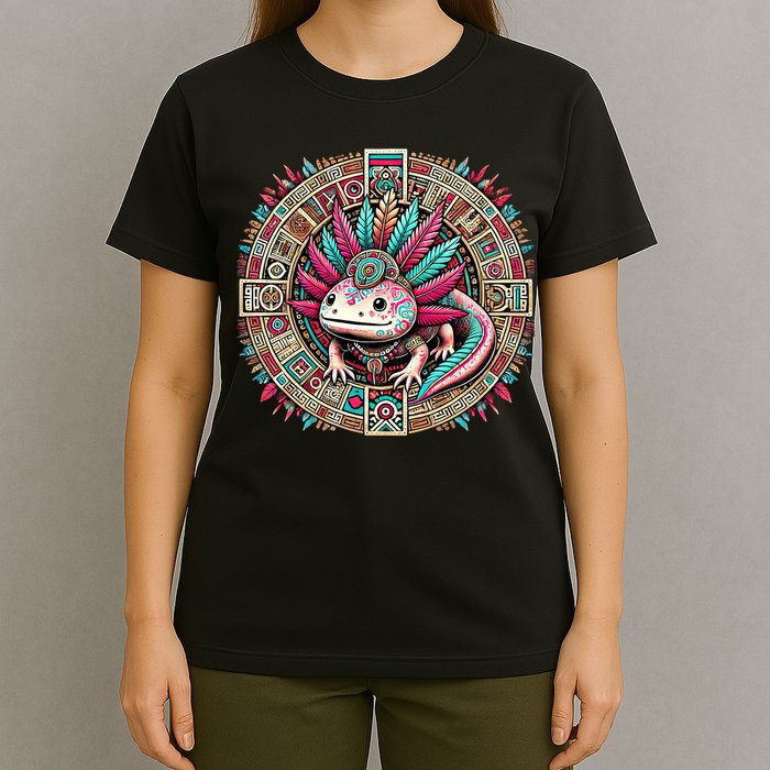 Aztec Axolotl Art Mexican T-Shirt