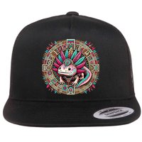 Aztec Axolotl Art Mexican Flat Bill Trucker Hat