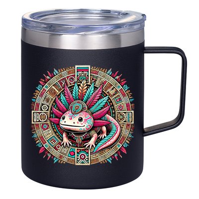 Aztec Axolotl Art Mexican 12oz Stainless Steel Coffee Mug