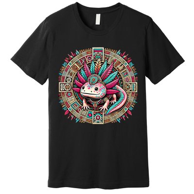 Aztec Axolotl Art Mexican Premium T-Shirt