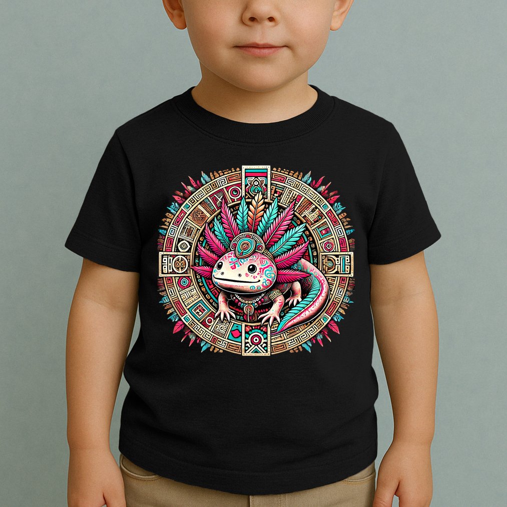 Aztec Axolotl Art Mexican Toddler T-Shirt