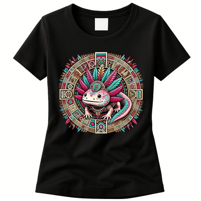 Aztec Axolotl Art Mexican Womens T-Shirt