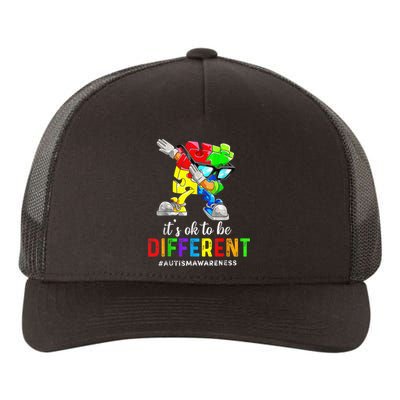 Autism Awareness Acceptance Kid Boy Its Ok To Be Different Yupoong Adult 5-Panel Trucker Hat