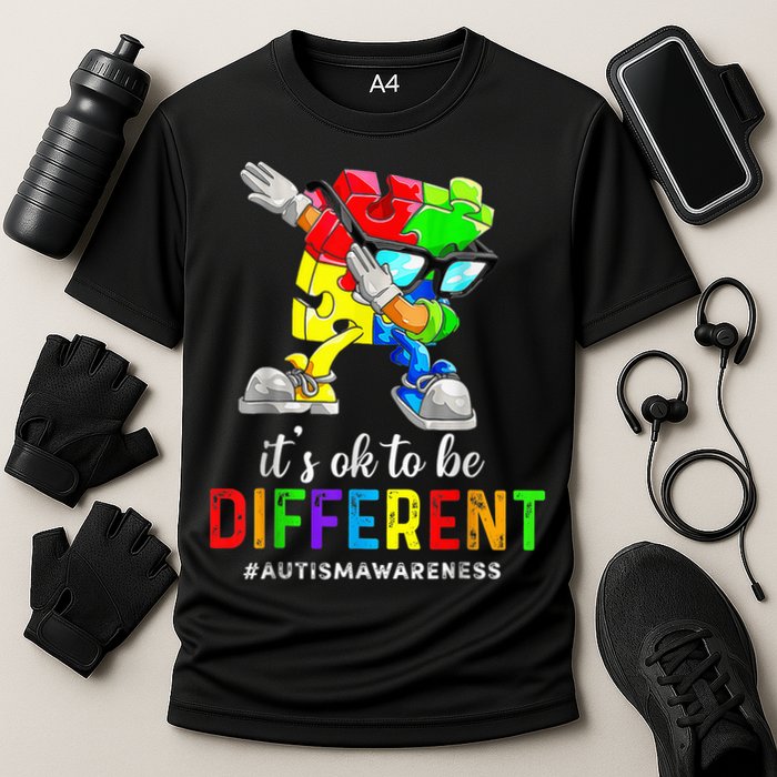 Autism Awareness Acceptance Kid Boy Its Ok To Be Different Cooling Performance Crew T-Shirt