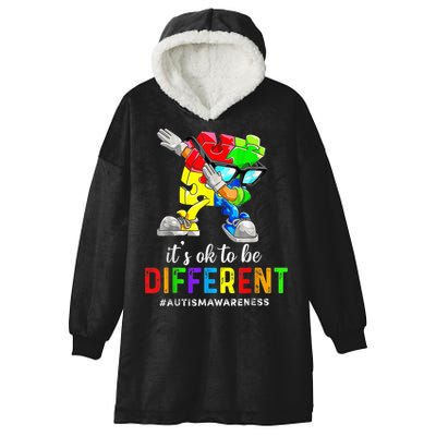 Autism Awareness Acceptance Kid Boy Its Ok To Be Different Hooded Wearable Blanket