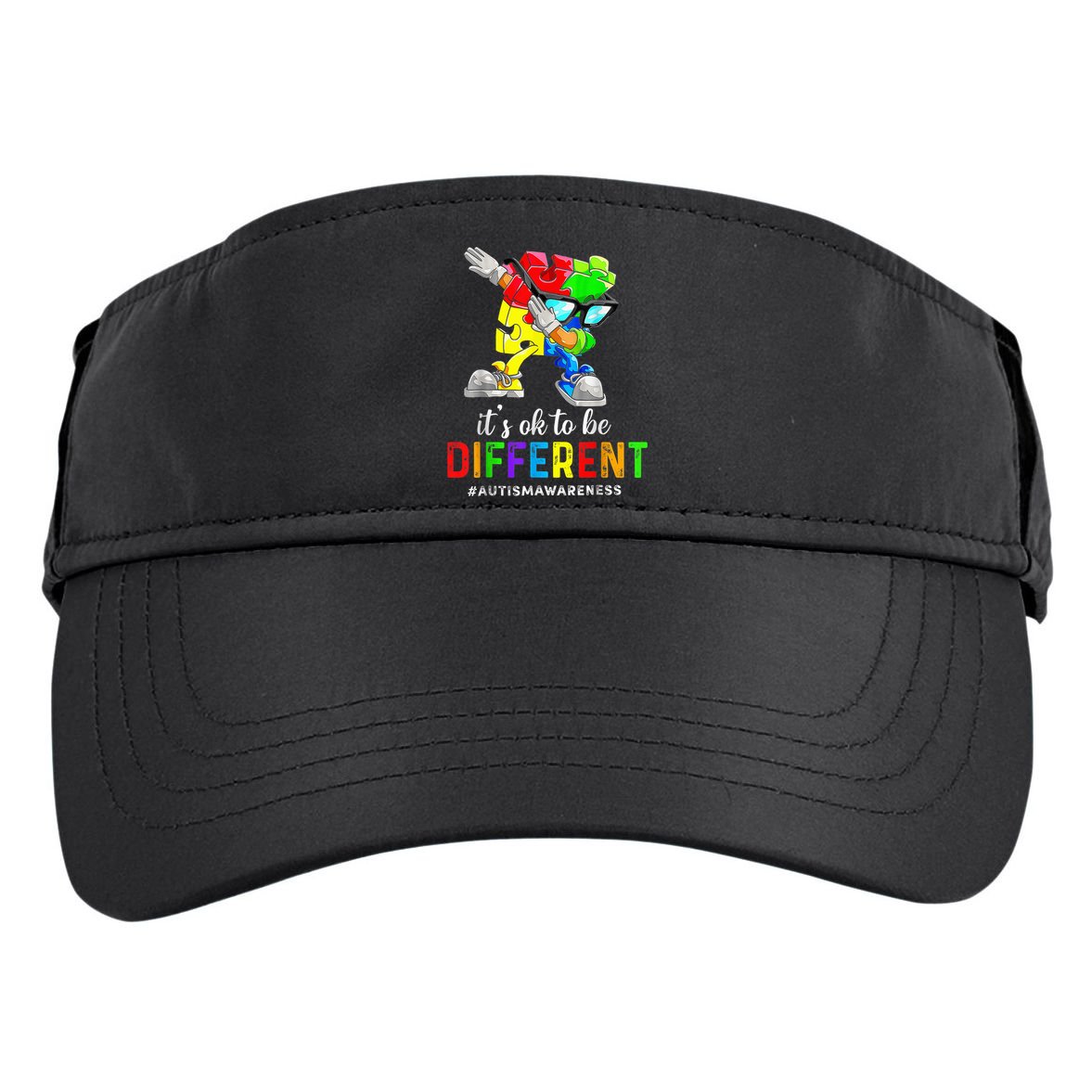 Autism Awareness Acceptance Kid Boy Its Ok To Be Different Adult Drive Performance Visor