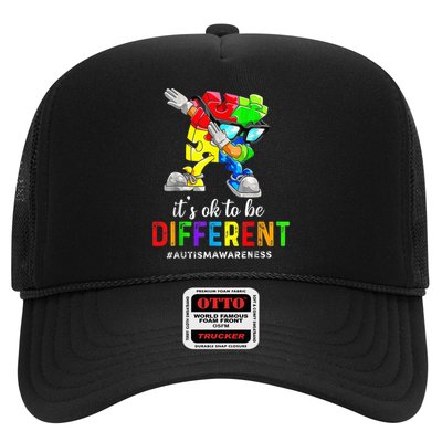 Autism Awareness Acceptance Kid Boy Its Ok To Be Different Trucker Hat