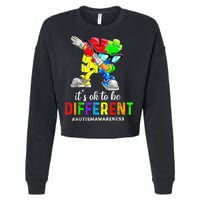 Autism Awareness Acceptance Kid Boy Its Ok To Be Different Cropped Pullover Crew