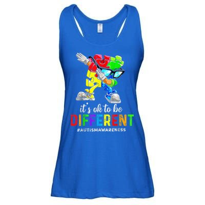 Autism Awareness Acceptance Kid Boy Its Ok To Be Different Ladies Essential Flowy Tank