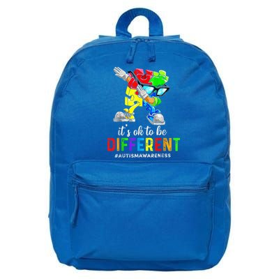 Autism Awareness Acceptance Kid Boy Its Ok To Be Different 16 in Basic Backpack
