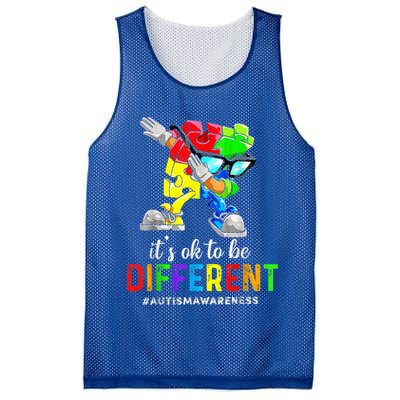 Autism Awareness Acceptance Kid Boy Its Ok To Be Different Mesh Reversible Basketball Jersey Tank