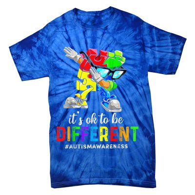Autism Awareness Acceptance Kid Boy Its Ok To Be Different Tie-Dye T-Shirt