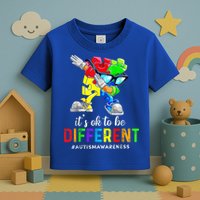 Autism Awareness Acceptance Kid Boy Its Ok To Be Different Toddler T-Shirt