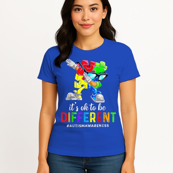 Autism Awareness Acceptance Kid Boy Its Ok To Be Different Womens T-Shirt