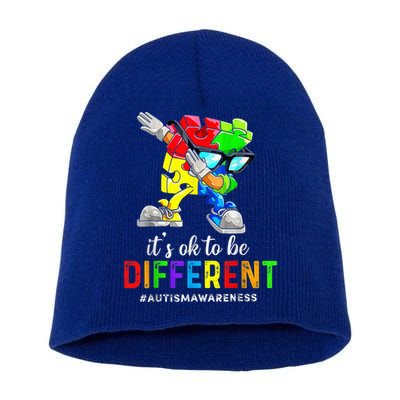 Autism Awareness Acceptance Kid Boy Its Ok To Be Different Short Acrylic Beanie