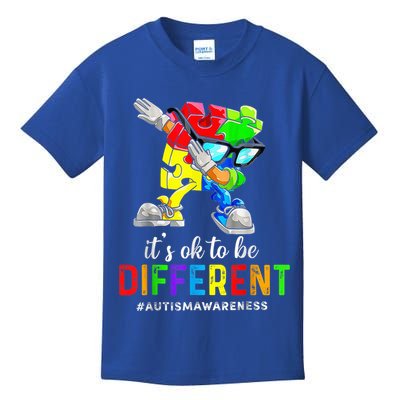 Autism Awareness Acceptance Kid Boy Its Ok To Be Different Kids T-Shirt