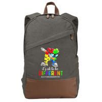 Autism Awareness Acceptance Kid Boy Its Ok To Be Different Cotton Canvas Backpack