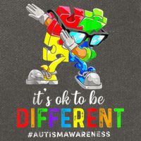 Autism Awareness Acceptance Kid Boy Its Ok To Be Different Cotton Canvas Backpack
