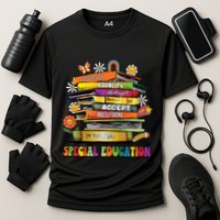 Accept Adapt Advocate Inclusion Equity Equality Sped Teacher Gift Cooling Performance Crew T-Shirt