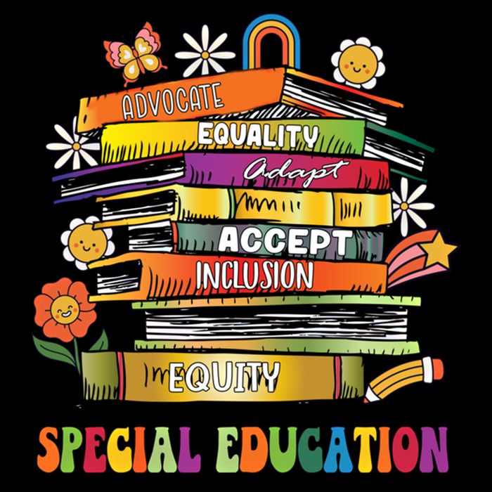 Accept Adapt Advocate Inclusion Equity Equality Sped Teacher Gift Cooling Performance Crew T-Shirt