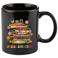 Accept Adapt Advocate Inclusion Equity Equality Sped Teacher Gift 11oz C Handle Ceramic Mug