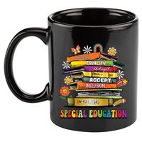 Accept Adapt Advocate Inclusion Equity Equality Sped Teacher Gift 11oz C Handle Ceramic Mug