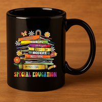 Accept Adapt Advocate Inclusion Equity Equality Sped Teacher Gift 11oz C Handle Ceramic Mug