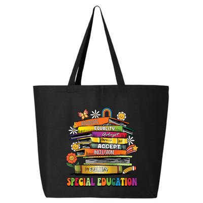 Accept Adapt Advocate Inclusion Equity Equality Sped Teacher Gift 25L Jumbo Tote