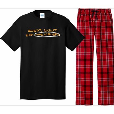 Accept Adjust And Move Forward Pajama Set