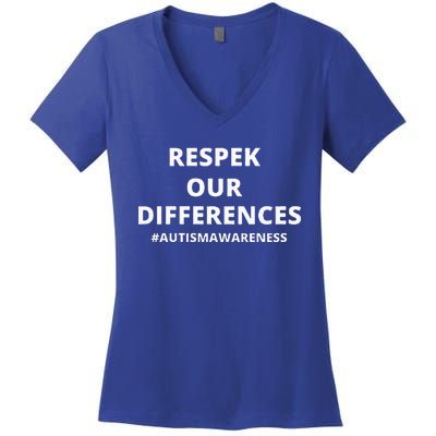 Autism Awareness Women's V-Neck T-Shirt