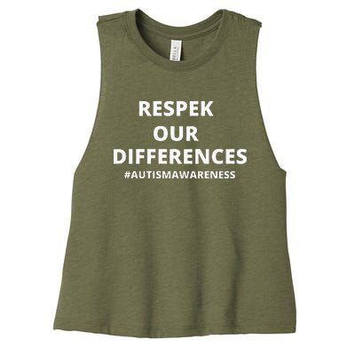 Autism Awareness Women's Racerback Cropped Tank