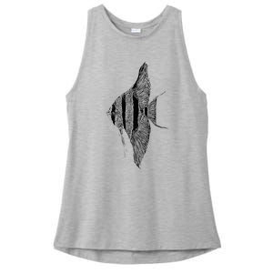 Altum Angelfish Angel Cichlid Lover Pterophyllum Aquarist Ladies PosiCharge Tri-Blend Wicking Tank