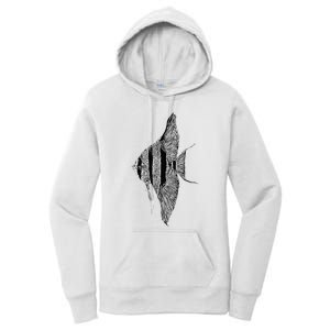 Altum Angelfish Angel Cichlid Lover Pterophyllum Aquarist Women's Pullover Hoodie