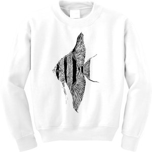 Altum Angelfish Angel Cichlid Lover Pterophyllum Aquarist Kids Sweatshirt