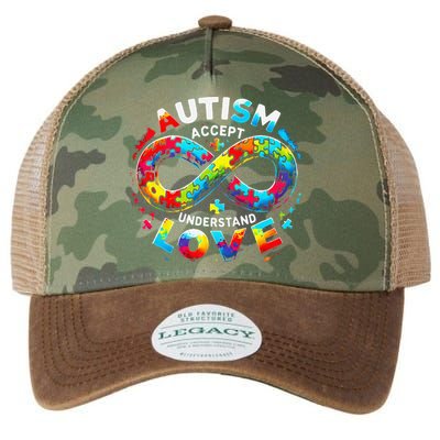 Autism Awareness Accept Understand Love Asd Support Autistic Legacy Tie Dye Trucker Hat