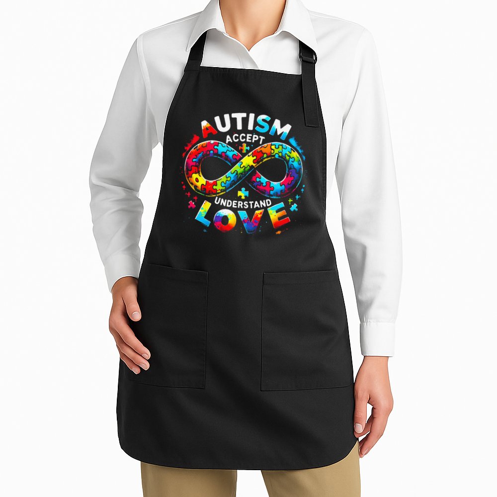 Autism Awareness Accept Understand Love Asd Support Autistic Apron