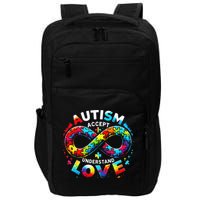 Autism Awareness Accept Understand Love Asd Support Autistic Impact Tech Backpack