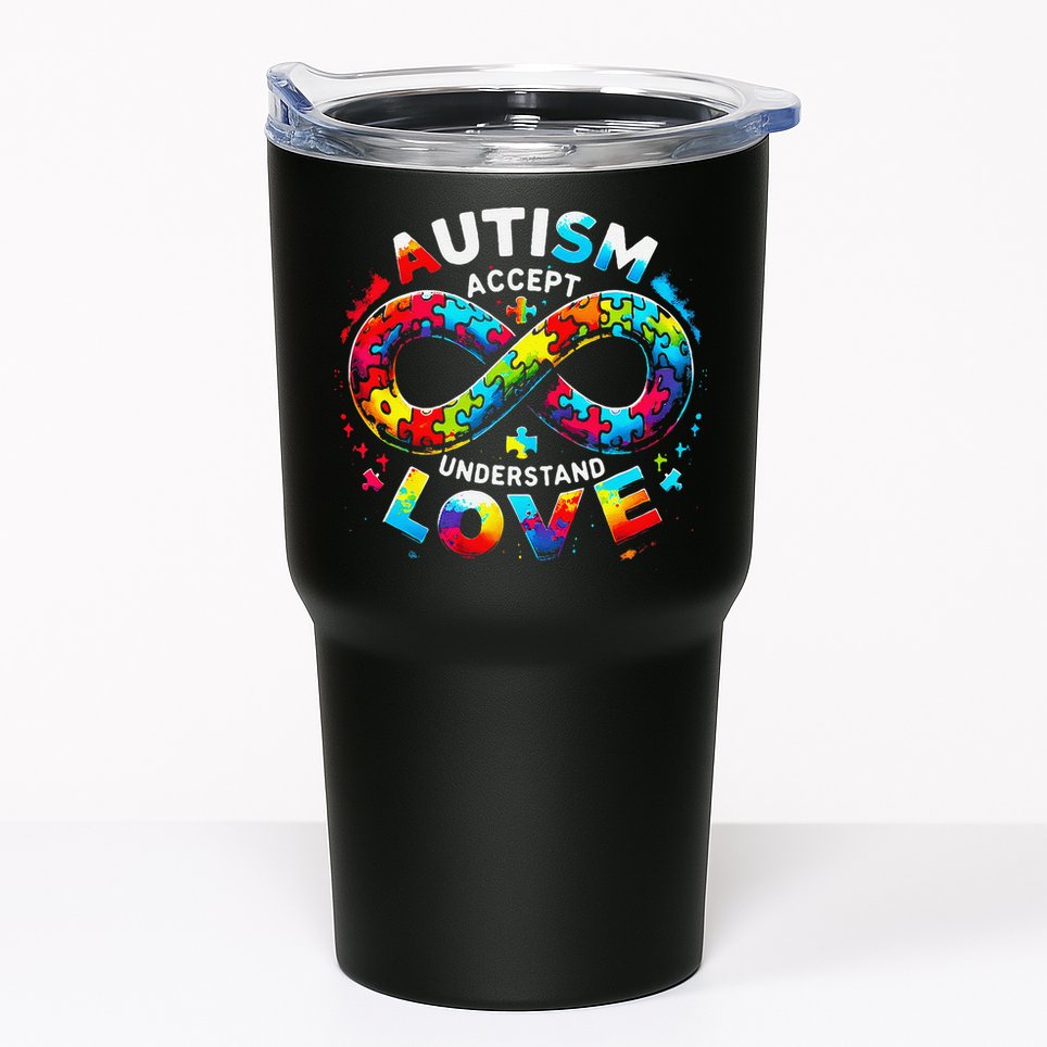 Autism Awareness Accept Understand Love Asd Support Autistic Tumbler