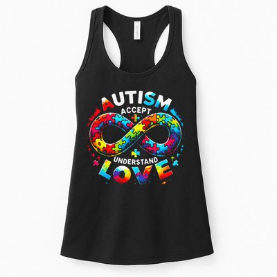 Autism Awareness Accept Understand Love Asd Support Autistic Womens Tank Top