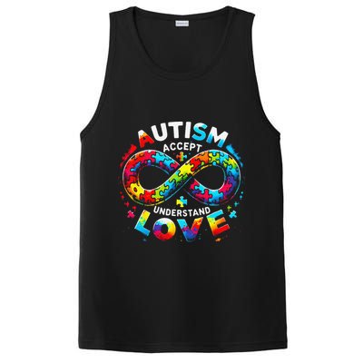 Autism Awareness Accept Understand Love Asd Support Autistic PosiCharge Competitor Tank