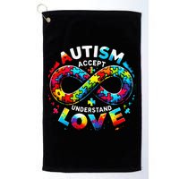 Autism Awareness Accept Understand Love Asd Support Autistic Golf Towel