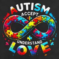 Autism Awareness Accept Understand Love Asd Support Autistic Golf Towel