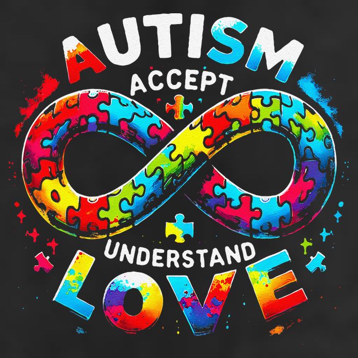 Autism Awareness Accept Understand Love Asd Support Autistic Golf Towel